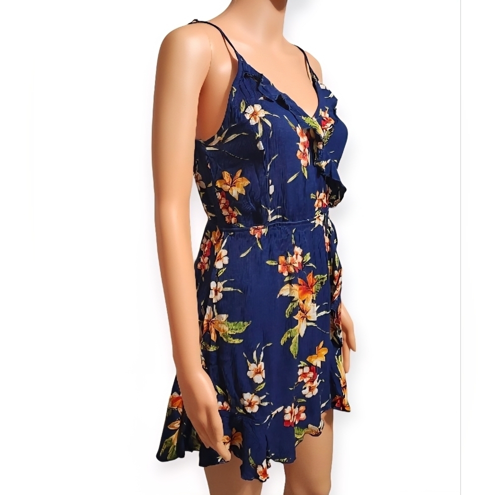 Ambiance Navy Floral Mini Dress - Picture 6 of 7